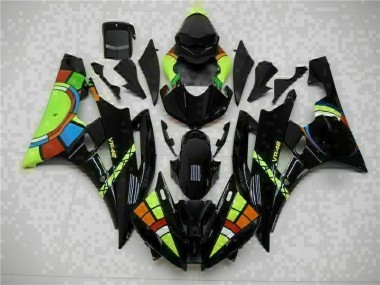 Buy 2006-2007 Black Yamaha YZF R6 Motorcycle Replacement Fairings UK