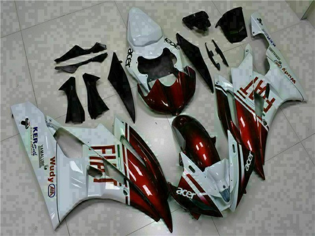 Buy 2006-2007 Brown White Yamaha YZF R6 Motorcycle Fairing Kit UK