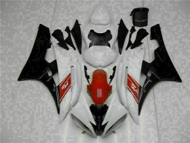 Buy 2006-2007 White Black Yamaha YZF R6 Motorbike Fairing UK