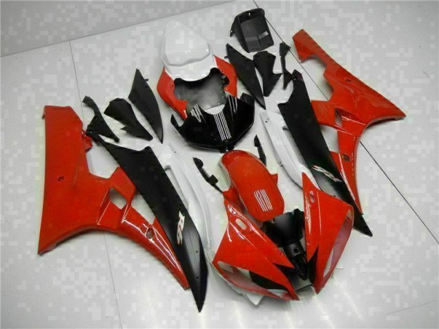 Buy 2006-2007 Red Black Yamaha YZF R6 Motorcycle Fairings Kits UK