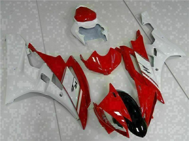 Buy 2006-2007 Red White Yamaha YZF R6 Motorcyle Fairings UK Buy 2006-2007 Red White Yamaha YZF R6 Motorcyle Fairings UK