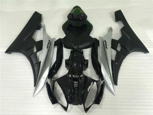 Buy 2006-2007 Silver Black Yamaha YZF R6 Motorbike Fairing UK