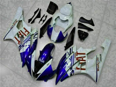 Buy 2006-2007 White Blue Yamaha YZF R6 Bike Fairings & Bodywork UK