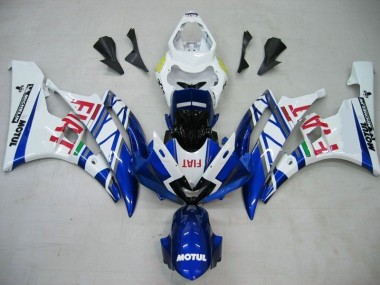 Buy 2006-2007 Blue White Motul Red Fiat Yamaha YZF R6 Motorcycle Fairings Kits UK