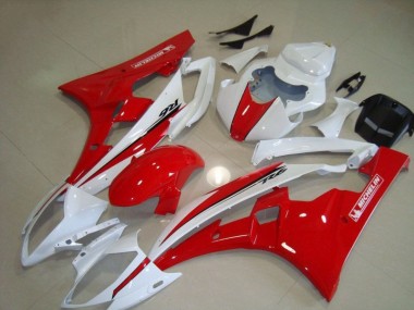 Buy 2006-2007 Red White Yamaha YZF R6 Motorcycle Fairing UK