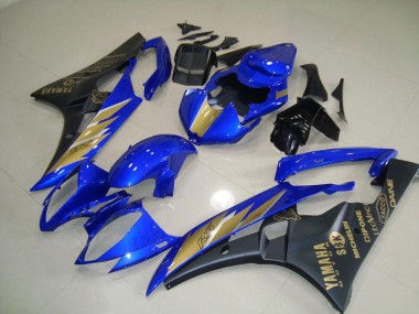 Buy 2006-2007 Black Blue with Gold Sticker Yamaha YZF R6 Motorcycle Fairing UK