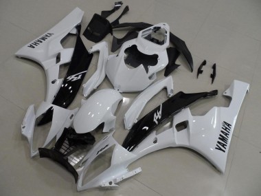 Buy 2006-2007 White and Black Yamaha YZF R6 Replacement Motorcycle Fairings UK