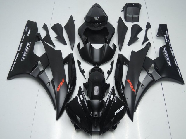 Buy 2006-2007 Matte Black and Glossy Black Yamaha YZF R6 Motorbike Fairing Kits UK Buy 2006-2007 Matte Black and Glossy Black Yamaha YZF R6 Motorbike Fairing Kits UK
