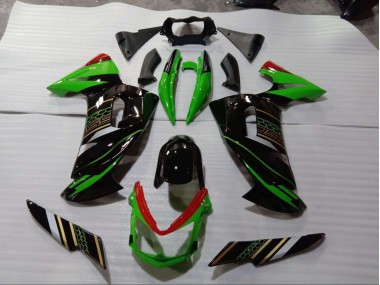Buy 2006-2008 Green Black Kawasaki EX650 Bike Fairings UK