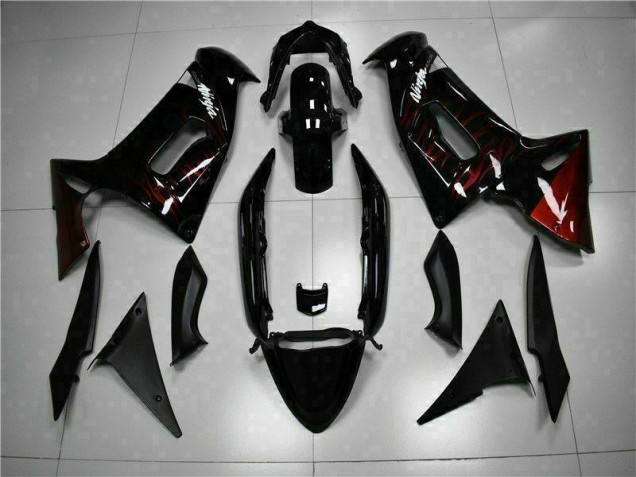 Buy 2006-2008 Red Flame Kawasaki EX650 Motorcycle Fairing UK