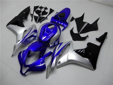Buy 2007-2008 Blue Silver Black Honda CBR600RR Replacement Motorcycle Fairings UK