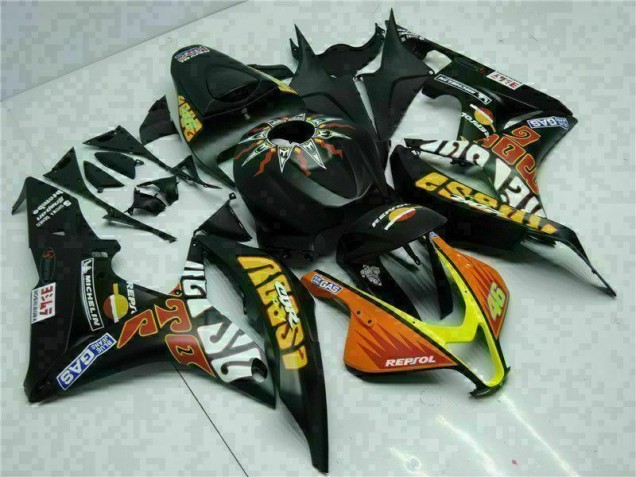 Buy 2007-2008 Black Yellow Repsol 46 Honda CBR600RR Motorcycle Bodywork UK Buy 2007-2008 Black Yellow Repsol 46 Honda CBR600RR Motorcycle Bodywork UK