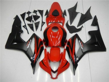 Buy 2007-2008 Black Red Honda CBR600RR Motor Bike Fairings UK