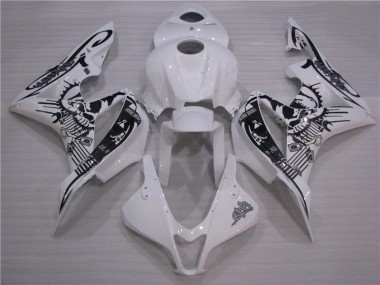 Buy 2007-2008 Black White Honda CBR600RR Replacement Motorcycle Fairings UK