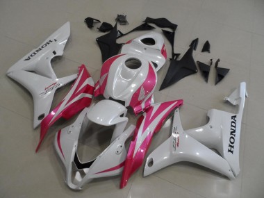 Buy 2007-2008 Pearl White with Pink Honda CBR600RR Motorbike Fairing UK