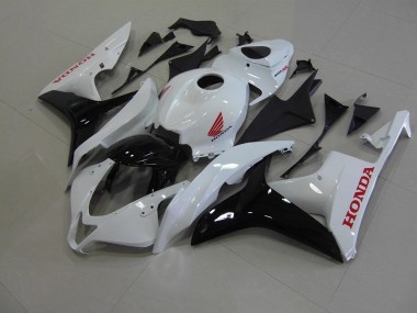 Buy 2007-2008 Pearl White Black Honda CBR600RR Bike Fairings UK