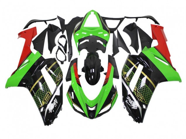 Buy 2007-2008 Green Black Kawasaki ZX6R Motorcycle Fairing Kit UK Buy 2007-2008 Green Black Kawasaki ZX6R Motorcycle Fairing Kit UK