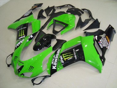 Buy 2007-2008 Monster Green Kawasaki ZX6R Motorcycle Replacement Fairings UK