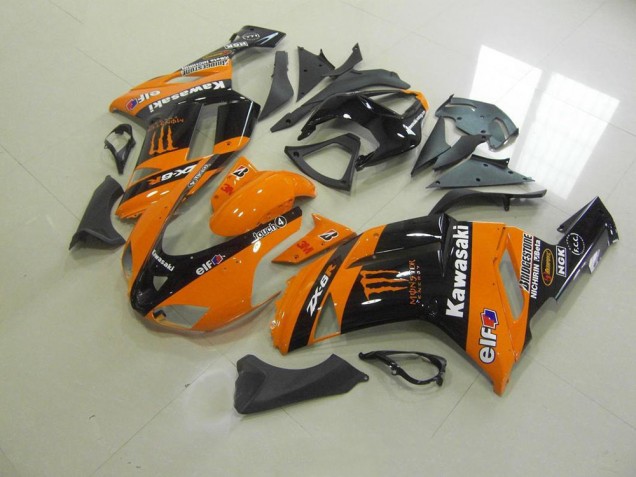 Buy 2007-2008 Orange Monster Kawasaki ZX6R Motor Fairings UK Buy 2007-2008 Orange Monster Kawasaki ZX6R Motor Fairings UK
