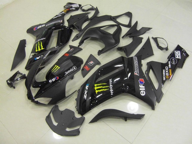 Buy 2007-2008 Black Monster Kawasaki ZX6R Motorcylce Fairings UK Buy 2007-2008 Black Monster Kawasaki ZX6R Motorcylce Fairings UK