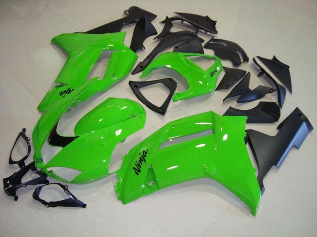 Buy 2007-2008 Green Matte Black Kawasaki ZX6R Motorcycle Fairing UK Buy 2007-2008 Green Matte Black Kawasaki ZX6R Motorcycle Fairing UK