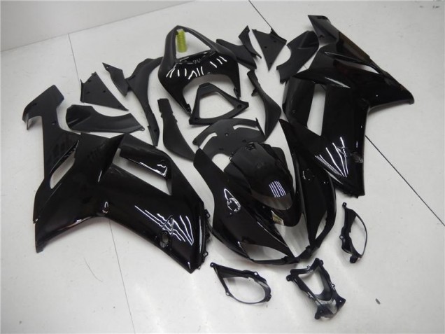 Buy 2007-2008 Glossy Black Kawasaki ZX6R Motorcycle Bodywork UK Buy 2007-2008 Glossy Black Kawasaki ZX6R Motorcycle Bodywork UK