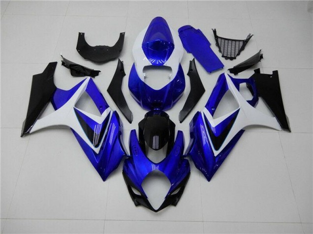 Buy 2007-2008 Blue White Black Suzuki GSXR 1000 K7 Motorcylce Fairings UK