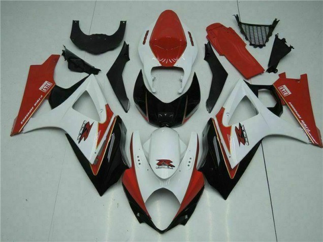 Buy 2007-2008 Red White Suzuki GSXR 1000 K7 Motorcycle Bodywork UK Buy 2007-2008 Red White Suzuki GSXR 1000 K7 Motorcycle Bodywork UK