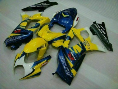 Buy 2007-2008 Yellow Suzuki GSXR 1000 K7 Motorbike Fairing Kits UK