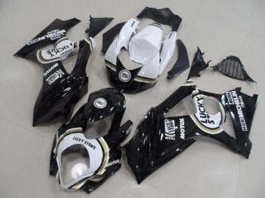 Buy 2007-2008 Black Lucky Strike Suzuki GSXR 1000 K7 Bike Fairings UK