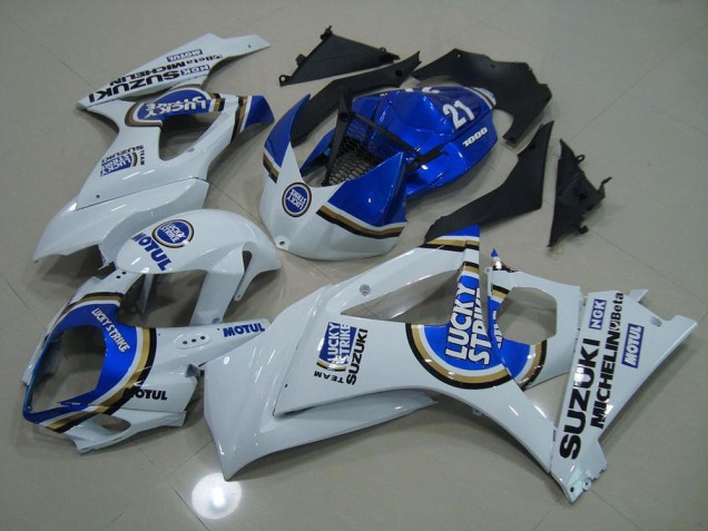 Buy 2007-2008 Blue Lucky Strike Suzuki GSXR 1000 K7 Motorbike Fairing UK Buy 2007-2008 Blue Lucky Strike Suzuki GSXR 1000 K7 Motorbike Fairing UK