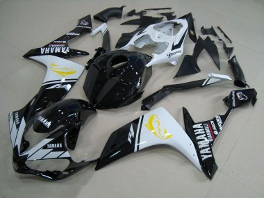 Buy 2007-2008 Black White Dolphin Yamaha YZF R1 Motorcyle Fairings UK