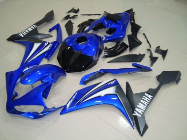 Buy 2007-2008 Blue White Yamaha YZF R1 Motorbike Fairings UK