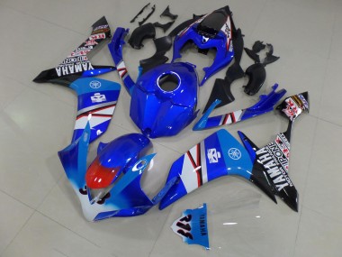 Buy 2007-2008 Blue White Black Stickers Yamaha YZF R1 Motorcycle Fairing UK
