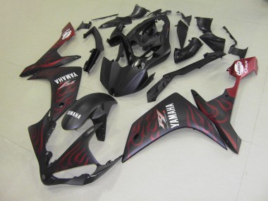 Buy 2007-2008 Matte Red Flame Yamaha YZF R1 Motor Bike Fairings UK