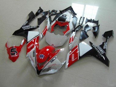 Buy 2007-2008 Red White Stickers Yamaha YZF R1 Motorbike Fairing Kits UK
