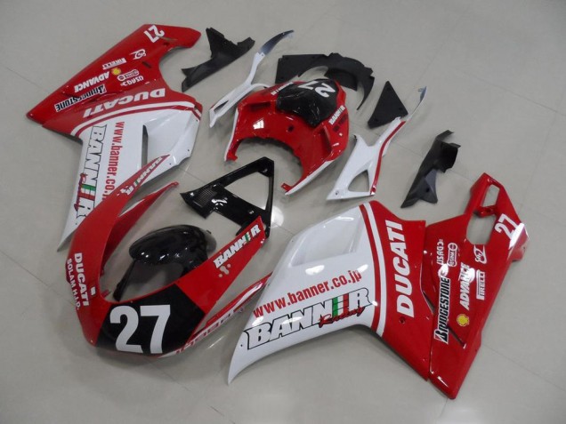 Buy 2007-2014 Banner 27 Ducati 848 1098 1198 Motorcycle Fairings Kits UK