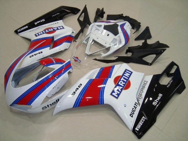 Buy 2007-2014 Martini Ducati 848 1098 1198 Motorcycle Fairing Kits UK