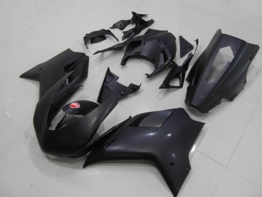 Buy 2007-2014 Matte Black Racing Verision Ducati 848 1098 1198 Bike Fairings UK