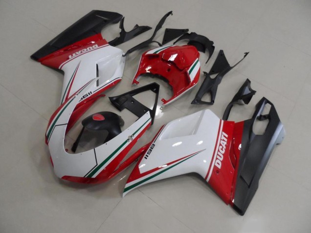 Buy 2007-2014 Red White Ducati 848 1098 1198 Replacement Motorcycle Fairings UK Buy 2007-2014 Red White Ducati 848 1098 1198 Replacement Motorcycle Fairings UK