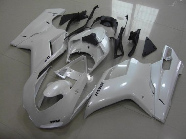 Buy 2007-2014 Pear White Black Decals Ducati 848 1098 1198 Motor Fairings UK