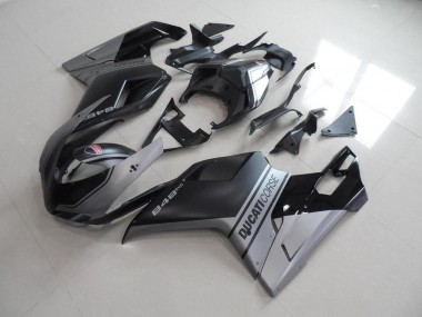 Buy 2007-2014 Matte Black Sliver OEM Style Ducati 848 1098 1198 Motorbike Fairings UK