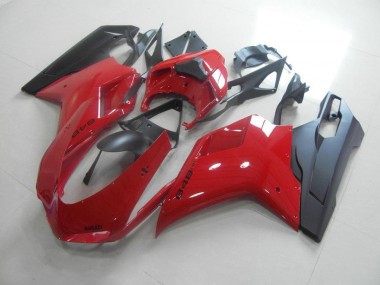 Buy 2007-2014 Red Black Ducati 848 1098 1198 Motorcycle Fairing Kits UK