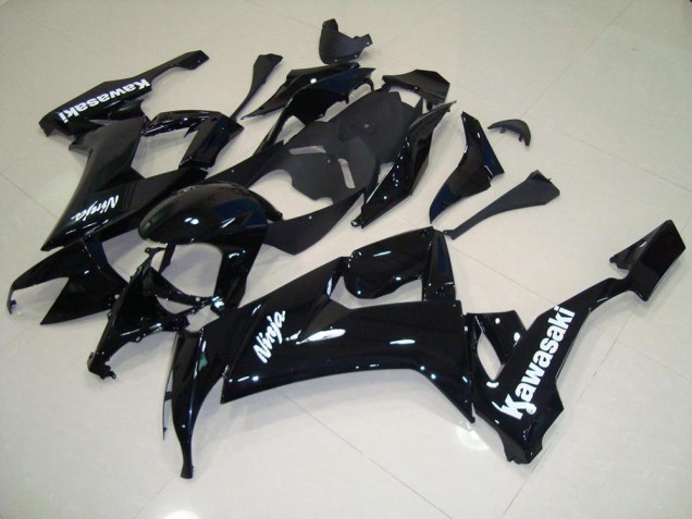 Buy 2008-2010 Glossy Black with White Sticker Kawasaki ZX10R Motorcycle Fairing Kit UK Buy 2008-2010 Glossy Black with White Sticker Kawasaki ZX10R Motorcycle Fairing Kit UK