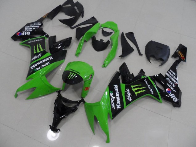 Buy 2008-2010 Green and Black Monster Kawasaki ZX10R Motorbike Fairing UK Buy 2008-2010 Green and Black Monster Kawasaki ZX10R Motorbike Fairing UK