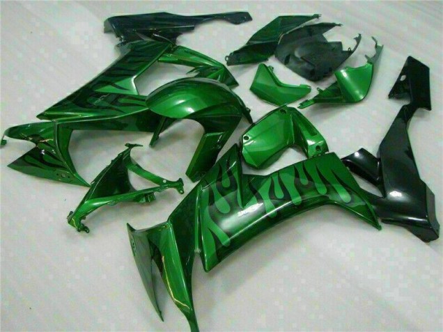 Buy 2008-2010 Green Flame Kawasaki ZX10R Bike Fairings UK Buy 2008-2010 Green Flame Kawasaki ZX10R Bike Fairings UK