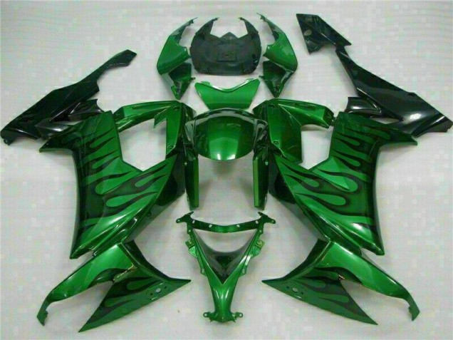 Buy 2008-2010 Green Flame Kawasaki ZX10R Bike Fairings UK Buy 2008-2010 Green Flame Kawasaki ZX10R Bike Fairings UK