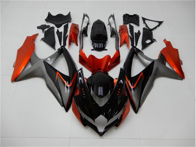 Buy 2008-2010 Black Orange Grey Suzuki GSXR 600/750 Motorbike Fairing Kits UK Buy 2008-2010 Black Orange Grey Suzuki GSXR 600/750 Motorbike Fairing Kits UK