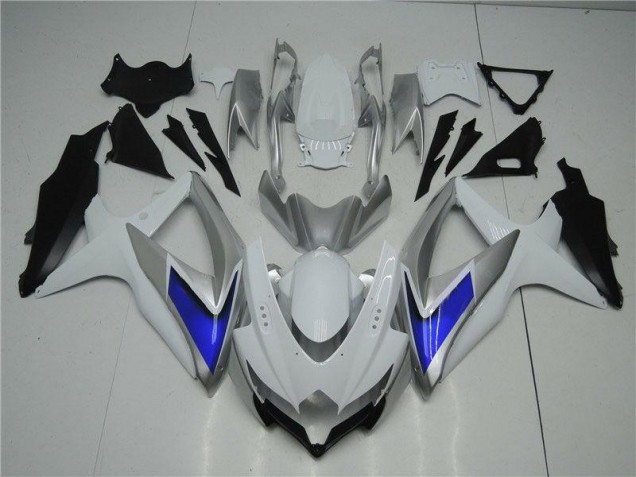 Buy 2008-2010 White Silver Blue Suzuki GSXR 600/750 Motorcycle Fairings Kit UK Buy 2008-2010 White Silver Blue Suzuki GSXR 600/750 Motorcycle Fairings Kit UK