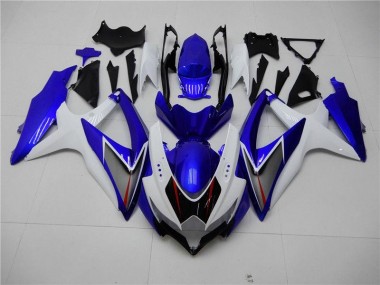 Buy 2008-2010 White Blue Suzuki GSXR 600/750 Motorbike Fairings UK